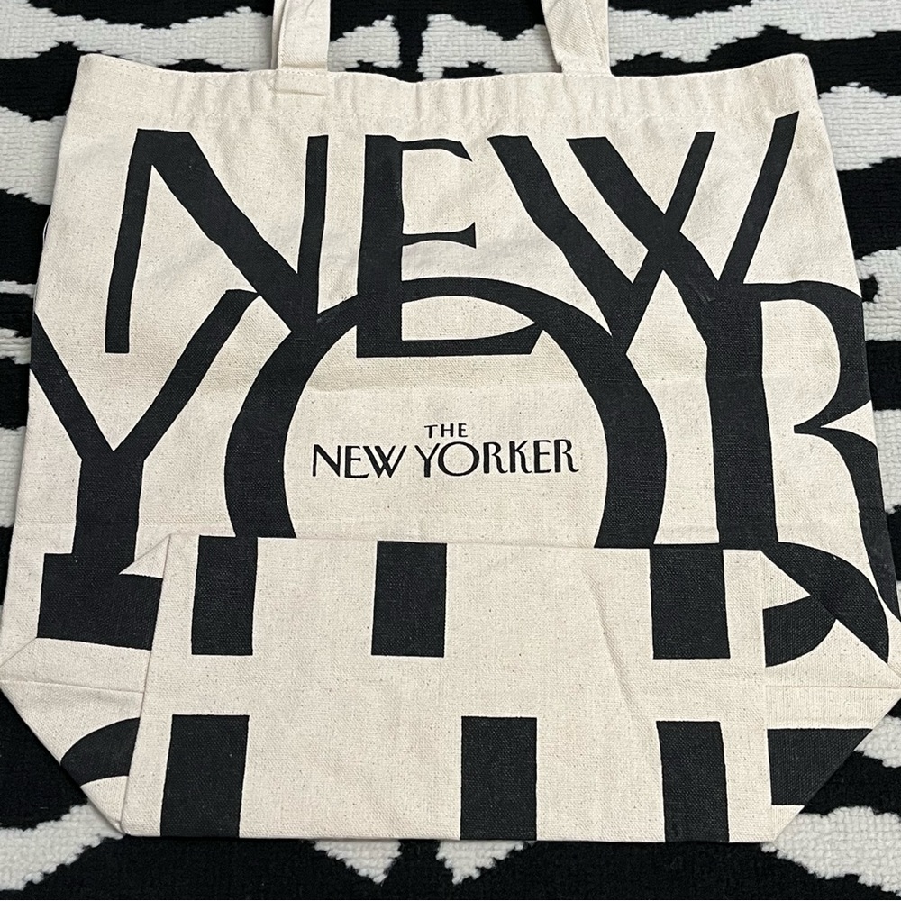 The New Yorker Classic Canvas Tote Reusable Bag - Picture 7 of 13